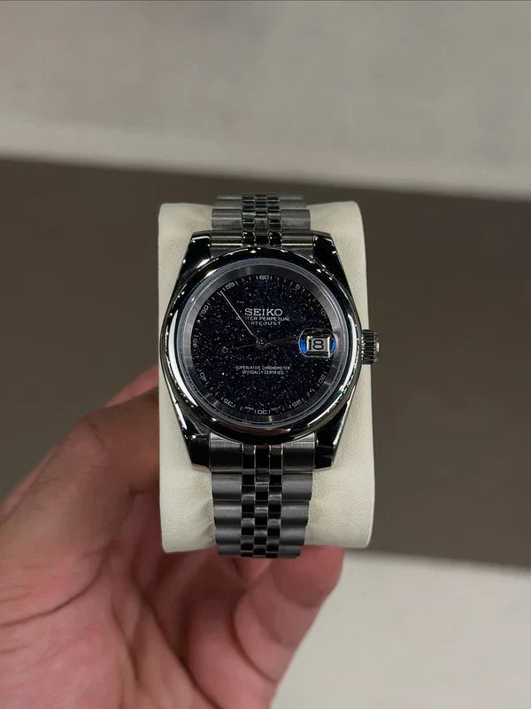 Galactic Galaxy Dial Automatic Watch – 904L Steel | ساعة فاخرة بتصميم المجرة