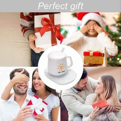 ELECTRIC CUP WARMER WITH SPOON