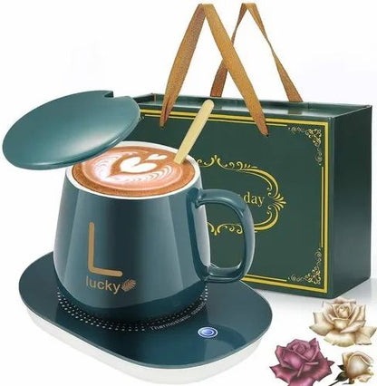 ELECTRIC CUP WARMER WITH SPOON