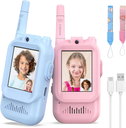 Kids Video Walkie Talkie With HD Camera | جهاز اتصال لاسلكي للأطفال مزود بكاميرا عالية الدقة