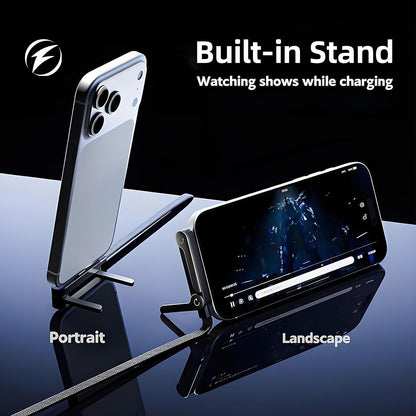 240W SuperCharge 360° Rotating Invisible Stand Detachable 2-in-1 Charging Cable