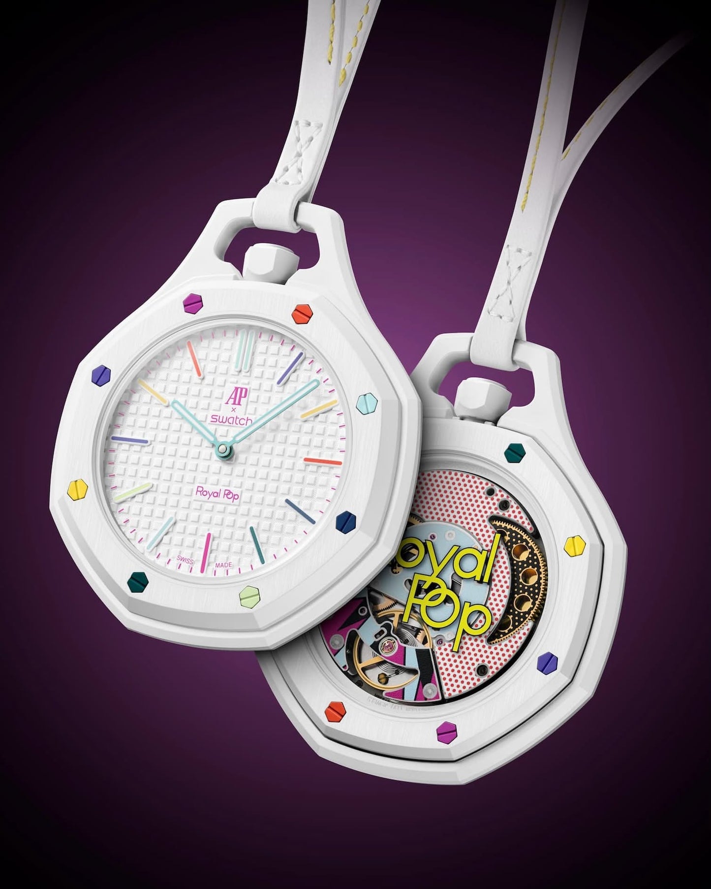 Quality Newest Compatible AP for Royal X Swatch Joint-edition Royal Pop Pocket Watch
