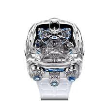 Jacob & Co. Bugatti Chiron Tourbillon علبة من التيتانيوم الأسود DLC | تحفة مستوحاة من عالم الهايبركار بأقصى درجات الفخامة والدقة**