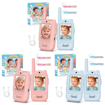 2PCS Rechargeable Kids Video Call Walkie Talkies