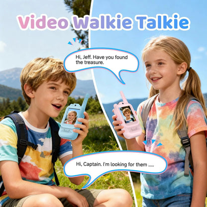 2PCS Rechargeable Kids Video Call Walkie Talkies