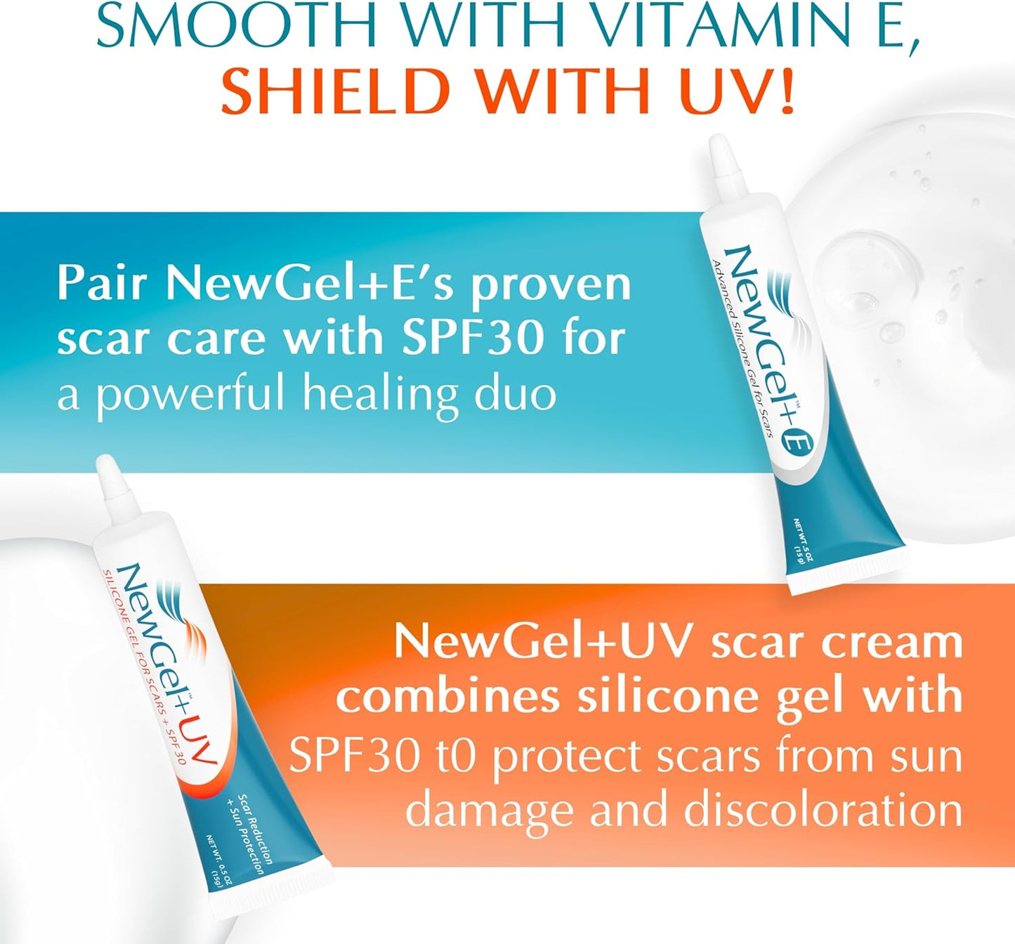 NewGel+E Advanced Silicone Gel for Scars - 15 Grams