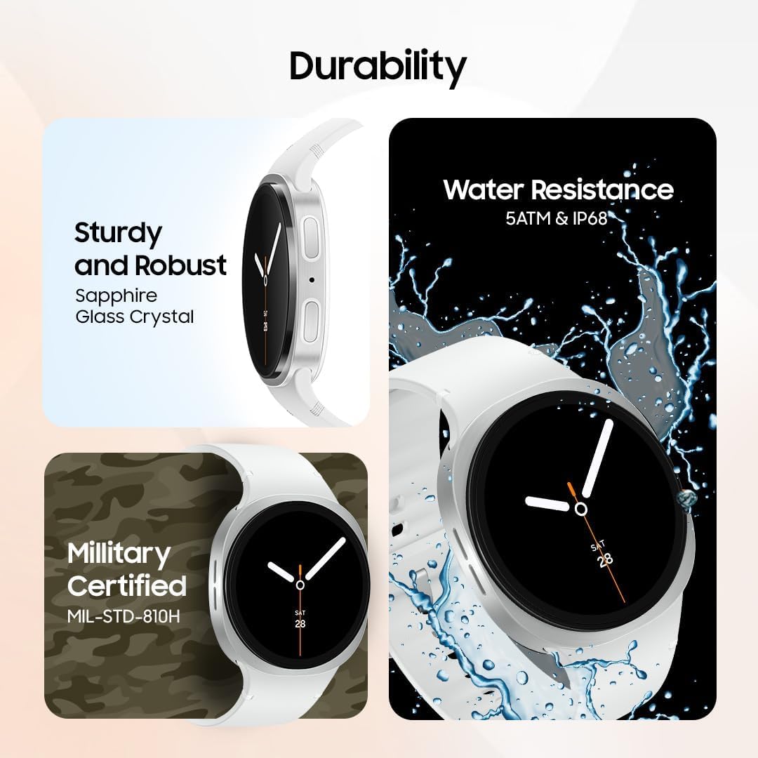 Samsung Galaxy Watch8 Graphite, LTE, 40mm Smartwatch, Everyday Health Coach, Cushion Design, Dynamic Lug System, 3nm Processor, Sleep Coaching, Running Coach (International Version)