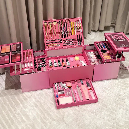 The Advanced Box – 140 complete pieces  makeup | الصندوق المتقدم – 140 قطعة متكاملة لتجربة مكياج وعناية لا مثيل لها